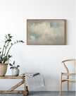 InSimSea Framed Canvas Wall Art Vintage Decor, Home Decor Classical Oil Paintings Sky Cloud Prints, Vintage Landscape Large Wall Art for Living Room Bedroom Bathroom Home Office Decor, 16