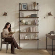 Merapi Rustic Industrial Bookshelf, 78.6