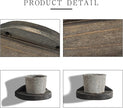 Freezing point Small Floating Shelves for Wall Set of 2 Semicircle Wood 4Inch Mini Wall Shelf Decor Plant Display Collectibles Mounted Kitchen Bathroom Bedroom Corner Decorative Storage Tiny Stand