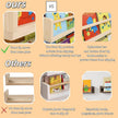 Natural Wood Nursery Floating Shelves Set of 3– Wall Mounted Kids Bookshelf & Toy Organizer – 16 Inch Rustic Pine Hanging Display Book Shelves for Bedroom, Playroom, and Baby Decor