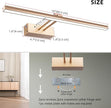 FUNCHDAY Picture Light,Battery Art Lights for Wall,Wireless Remote Painting Light with Timer and Dimmable,16”Metal Display Lighting for Artwork,Portrait,Gallery-Rosegold
