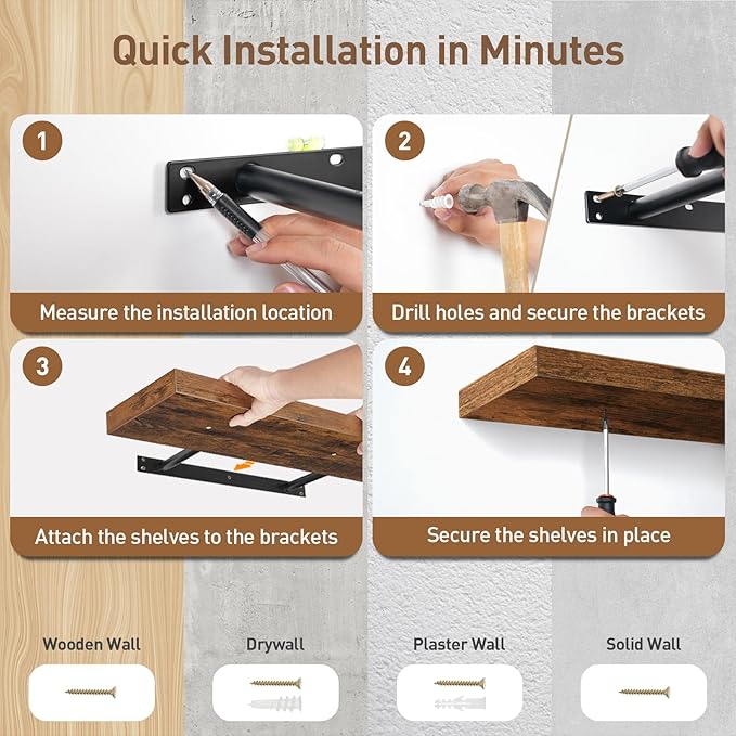 Floating Shelves for Wall, 1.5
