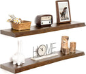 RICHFOCUS Live Edge Wood Floating Shelves for Wall 36