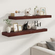 Fun Memories Deep Floating Shelves, Solid Wood Floating Shelves Wall Mounted, 9.3