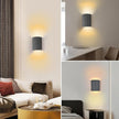ZEROUNO Modern LED Wall Sconces Wall Lighting,Gray Resin Indoor Hardwired Sconce Light Fixtures Up and Down Wall Mount Light Lamp for Living Room Bedroom Bedside Hallway with G9 Bulb