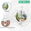 24 inch Round Mirror White, Circle Wall Mirror for Bathroom Vanity,Large Circle Mirror for Wall Decor, for Living Room Bathroom Bedroom Hallway Balcony Vanit