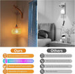 Frideko Boho Rechargeable Battery Operated Wall Sconces Set of Two with Remote, RGB 15 Colors Dimmable Wireless Wall Light, Bamboo Indoor Wall Lamp with 3 Timer, Rattan Wall Lighting for Bedroom