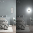 KICAAO Modern Wall Sconces 4 Pack, Led Wall Light 10w, Wall Sconce Up Downlight, Hardwired Acrylic Wall Light Lighting, Suitable for Living Room Corridor Bedside (Cool White 6000K 4Pack)