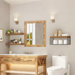 Bathroom Shelves Over Toilet Set of 3, Floating Shelves for Wall Toilet Paper Storage, 1.5