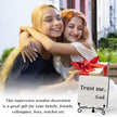 Inspirational Office Desk Decor, Trust Me God Sign, Desk Decorations For Office Home Living Room Classroom, Shelf Decor, Inspirational Christian Gifts, Wooden Plaque With Stand (B02)
