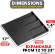 SpaceAid Bamboo Black Spice Drawer Organizer, (Need 3