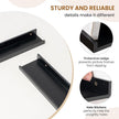 Axeman Picture Ledge Shelf, Floating Shelves for Decor Storage Set of 6, 16 inch Floating Wall Mounted Shelves, Wall Shelves with Lip for Living Room, Bedroom, Nursery, Bathroom, Kitchen, Black