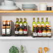 RCHYFEED Pull Out Spice Rack Organizer for Cabinet,Slide out Spice Organizer for Inside Cabinets,Heavy Duty Spice Organization for Kitchen and Pantry,Seasoning,Sauces(1-Tier,6.5