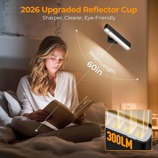 MOITA Magnetic Wireless Battery Operated Wall Sconce, Rechargeable Remote Control & Touch Control Wall Sconce, LED Wall Light for Bedroom, 3 Color Temperatures, 360° Rotatable (Black, 1-Pack)