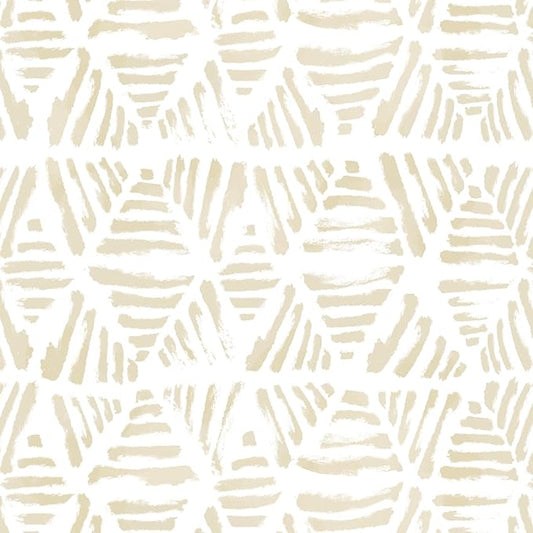 Peel and Stick Wallpaper Boho Wallpaper Geometric Beige and White Contact Paper Modern Striped Self-Adhesive Removable Wall Paper for Bedroom Cabinets Drawers Vinyl Roll 17.3" x 78.7"