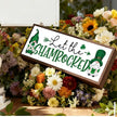 Let the Shenanigans Begin Wooden Decor, Farmhouse Table Shelf Decoration, Lucky Shamrock Signs for Home Farmhouse Office Party Decorations, Indoor Wall Art Plaque Gift, 9.5x3.1x1 inches