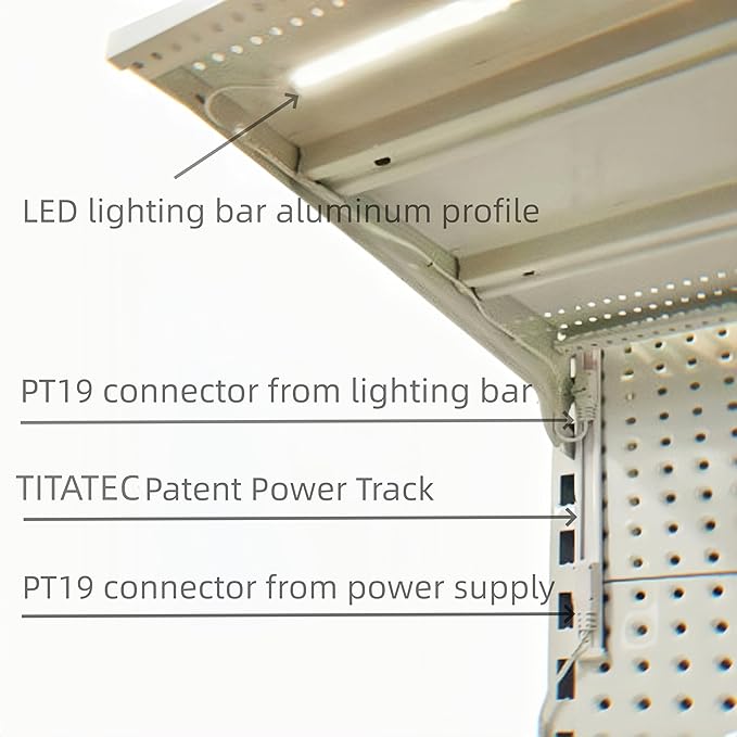 Gondola Shelving Lights 1408 Type 45" LED Lighting bar for Retail Commercial Refrigerator,Beverage Cooler,Merchandiser Ultra Slim Design Backed Magnets Under Store Shelves, Simple to fit Length 45"