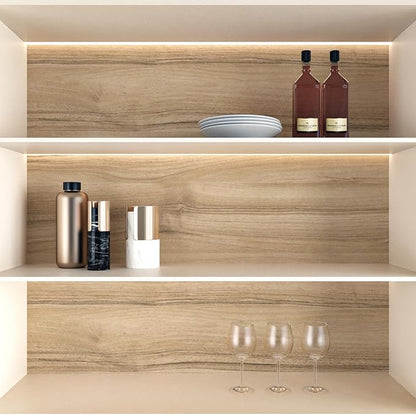 Wallercity Light Brown Wooden Wallpaper Peel and Stick Oak Wood Contact Paper for Countertops Removable Peel and Stick Wallpaper Waterproof Vinyl Wood Grain Contact Paper for Cabinet Desk 15.8x78.7 IN