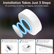 6 Pack Under Cabinet Lighting,Puck Lights with Remote,1200mAh Battery Operated Wireless Cloest Light,Under Counter Lights for Kitchen,Shelf,Hallway