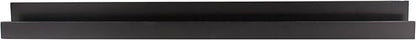 Kate and Laurel Levie Wood Floating Wall Shelf Picture Frame Holder Ledge, Black