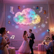 3D Thundercloud Night Light - Smart RGB LED Strip Light, USB-Powered Ceiling Mount Ideal for bedrooms, Games Rooms and Party Decorations, Features Colour-Changing Ambient Lighting (500cm)