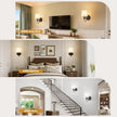 Battery Operated Wall Sconce Set of 2,Rechargeable Wall Sconce with 10000mAh Dimmable Bulb and Remote,LED 15 Colors Black Wireless Battery Powered Wall Lamp with Fabric for Bedroom Living Room