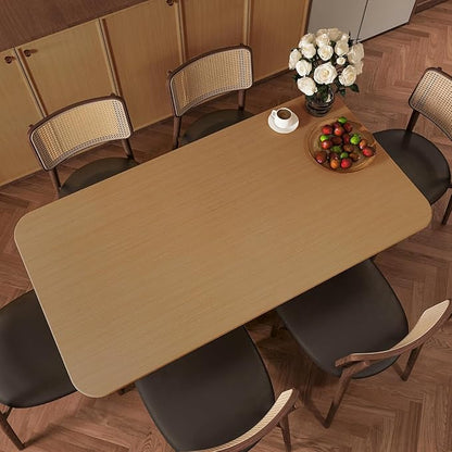 BOMENG Light Wood Contact Paper for Cabinets Wood Grain Vinyl Wrap Yellow Wood Wallpaper Peel and Stick Countertop Covers with Air Guide Slot Design 16"x 118" Brown Natural Wood Paper Sticker