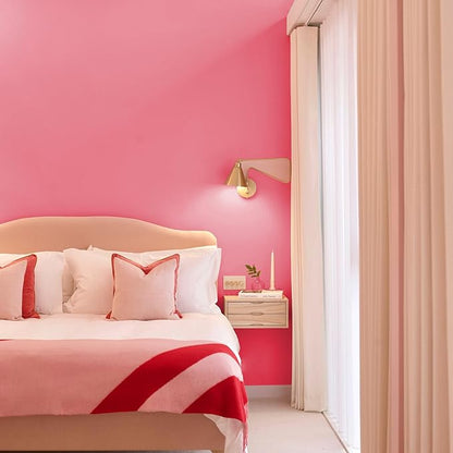 Livelynine 15.8x197 Neon Pink Contact Paper Peel and Stick Wallpaper for Bedroom Cabinet Contact Paper Rose Pink Vinyl Self Adhesive Desk Cover Girly Room Wall Paper for Cubicle Dorm Renter Friendly