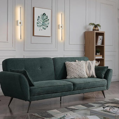 Modern LED Wall Sconces Set of Two, Hardwired Wall Sconces, 3000K Warm Light Wall Lamp,Nickel Wall Light Fixtures for Living Room, Bathroom, Bedroom, Nickel, 2 Pack