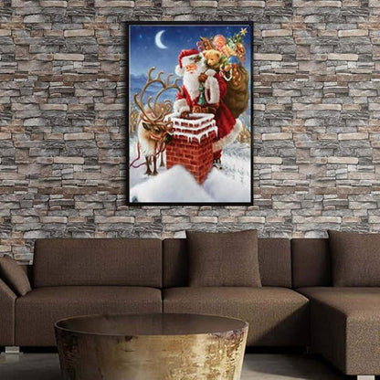Abyssaly Brick Wallpaper Peel and Stick Faux Stone Brick Stick on Wallpaper 23.6" X 118" Thick Removable Wall Paper Contact Paper Self-Adhesive Home Decoration Fireplace Shelf Paper
