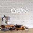Rustic Distressed White Coffee Sign for Tabletop for 14