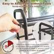 KANAV 4-Tier Expandable Shoe Rack – Adjustable Shoe Organizer & Shoe Storage for Closet, Entryway, and Front Door – Space-Saving Shoe Shelf and Rack Organizer for Home - Black