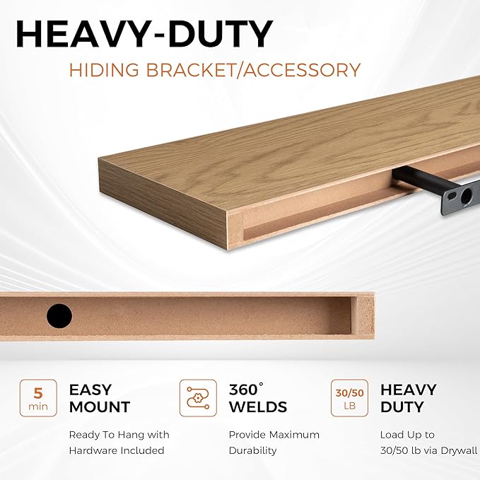 Fun Memories Floating Shelves for Wall, 24
