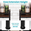 Spice Rack Shelf for Kitchen Stove，Stove Top Shelf with 4 hooks Extra Storage Countertop, Seasoning Organizer,Kitchen Organizers and Storage