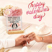 Valentines Desk Decor, Happy Valentine's Day Home Office Table Sign for Porch Tiered Tray Shelf Party, Rustic Romantic Acrylic Gifts Decorations for Him Her Wife,You Are My Penguin