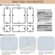 Gaahing 6 Sets Premade Accent Wall Molding Kit, Pre-Cut Wainscoting Panels, Ready to Assemble Chair Rail Moulding for Interior Decoration