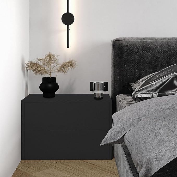 practicalWs Black Wallpaper Peel and Stick with Tools, Matte Black Contact Paper Self-Adhesive and Removable 17.7'' x 393.7'', Thickened Wall Paper for Cabinets, Drawer and Countertop