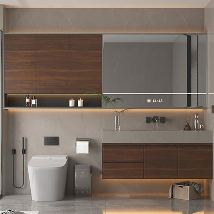 BOMENG Walnut Wood Contact Paper 16x79 inch Dark Brown Wood Wallpaper Peel and Stick Waterproof Removable Faux Wood Grain Vinyl Wrap Vintage Countertop Paper for Drawer Liner Cabinets Walls Desk