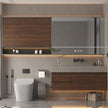 BOMENG Walnut Wood Contact Paper 16x79 inch Dark Brown Wood Wallpaper Peel and Stick Waterproof Removable Faux Wood Grain Vinyl Wrap Vintage Countertop Paper for Drawer Liner Cabinets Walls Desk