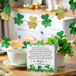 Irish Blessing Decor St Patricks Day Decorations Rustic Wood Sign Home Tabletop Shelf Desk Decor St Patrick's Day Decorations 5 X 5 Inches