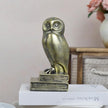 Vintage Gold Owl Bookends,Resin Animal Decorative Book Ends for Shelves,Book Holder with Anti-Slip Base,Luxurious Bird Bookends for Kids Rooms Office Home Decor,Unique Book Lover Gift