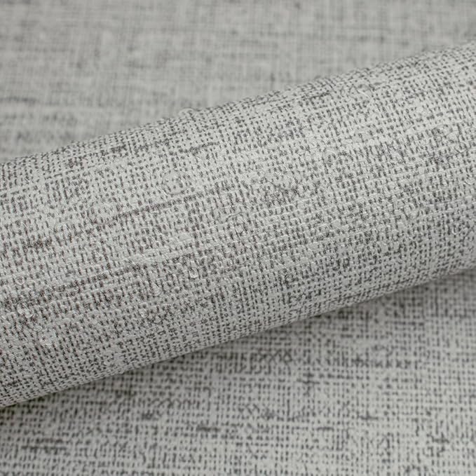 Gray Grasscloth Peel and Stick Wallpaper Textured Contact Paper 15.7inch x 196.8inch Faux Linen Vintage Grasscloth Contact Paper Self Adhesive Removable Wallpaper Vinyl