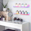 4 Pack Iridescent Acrylic Floating Shelves, 15.7