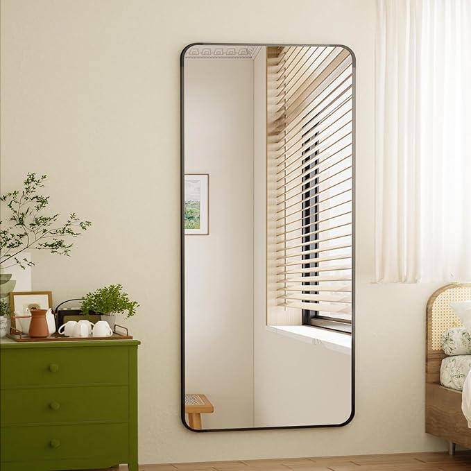 BEAUTYPEAK Black Full Length Mirror, 71