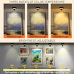 3 Pack Black Battery Operated Picture Light, Wireless Picture Lights for Wall with Remote Dimmable Timer, Lighting Modes Pictures Frame Light for Artworking,Magnetic Painting Lights Wall Decor