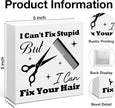 Hair Stylist Gifts, Hairdresser Gifts for Women Men, Barbershop Hair Salon Decor Sign for Desk Table Shelf 5 x 5 Inches