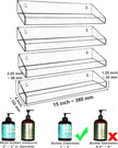 AMT 4 Pack Acrylic Floating Shelves, 15