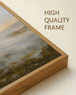 SHENIFY Landscape Framed Canvas Wall Art 24x36in Large Vintage Dusk in The Forest Classic Paints Farmhouse Bathroom Office Decor - Natural Framed