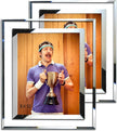 SIMON'S SHOP 8x10 Picture Frame, Glass Picture Frames 8x10 for Wall and Tabletop, 2-Pack Photo Frame Vertical or Horizontal Display, Modern Home Office Décor