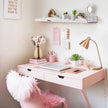 Rainbow Glitter Acrylic Floating Shelves, 23.6